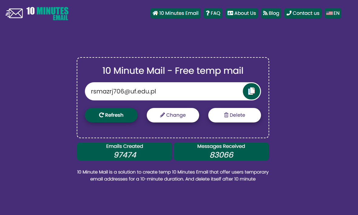 10分のメール - 無料の温度メール - TEMP 10分のメールアドレスを無料で作成しますメディア1