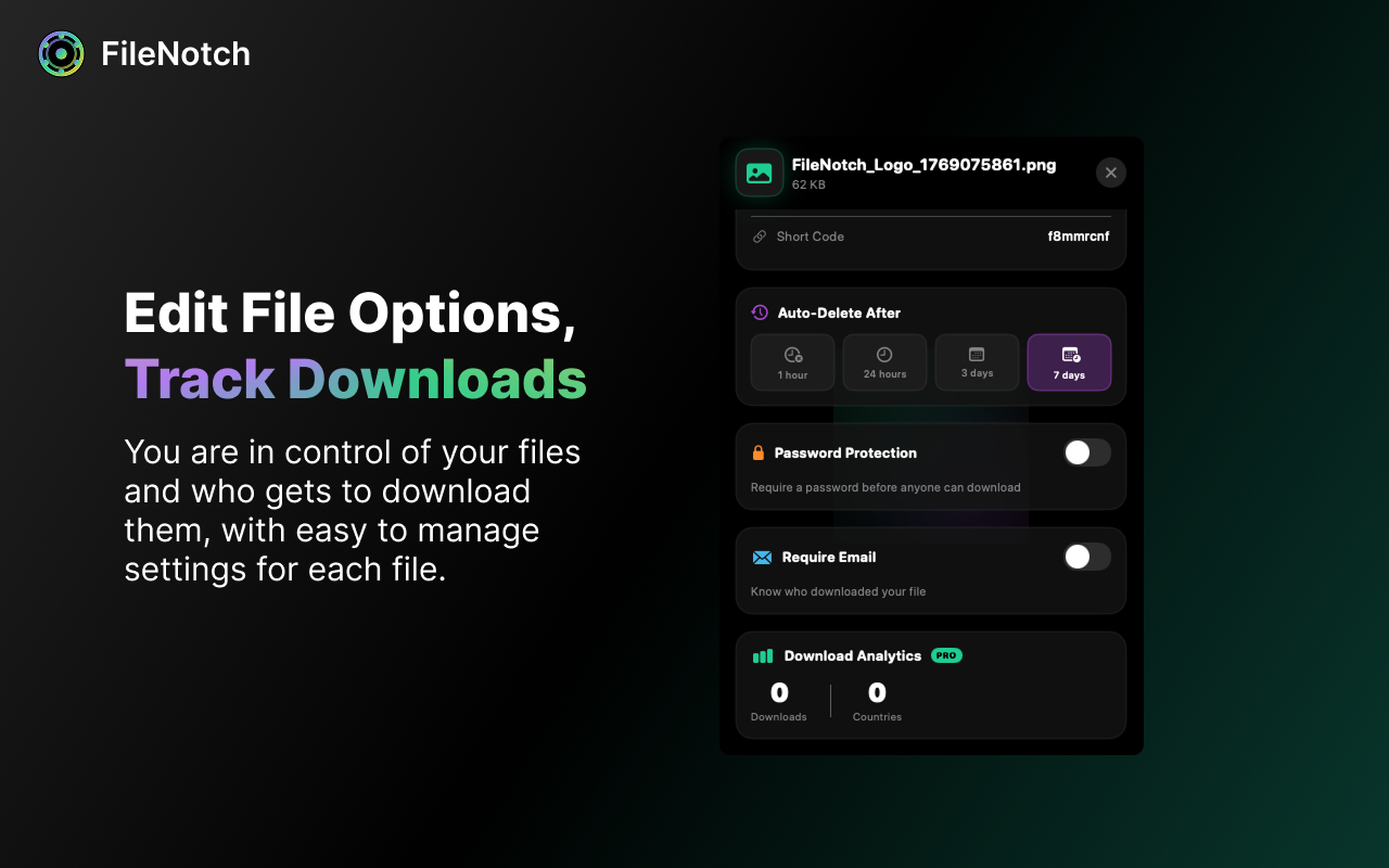 FileNotch - Screenshot 2 showing product features and functionality