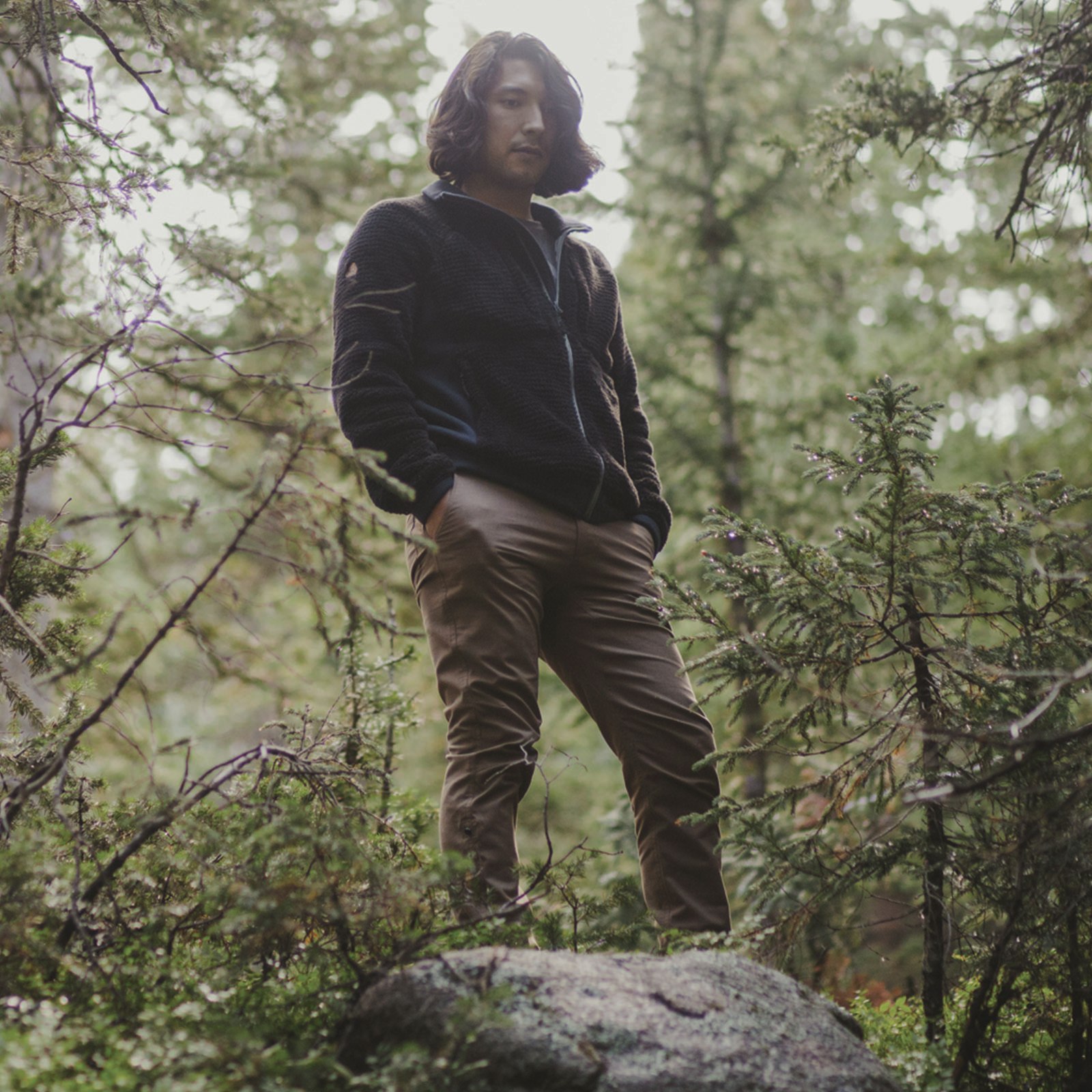 Hi-Wool Fleece & Flex Canvas Pants gallery image