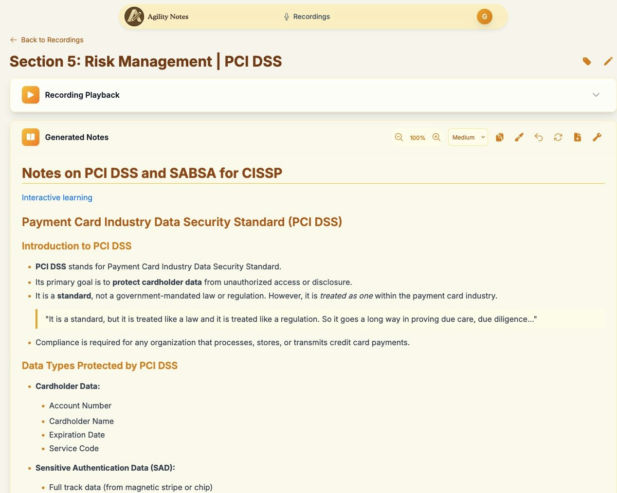 Agility Notes gallery image