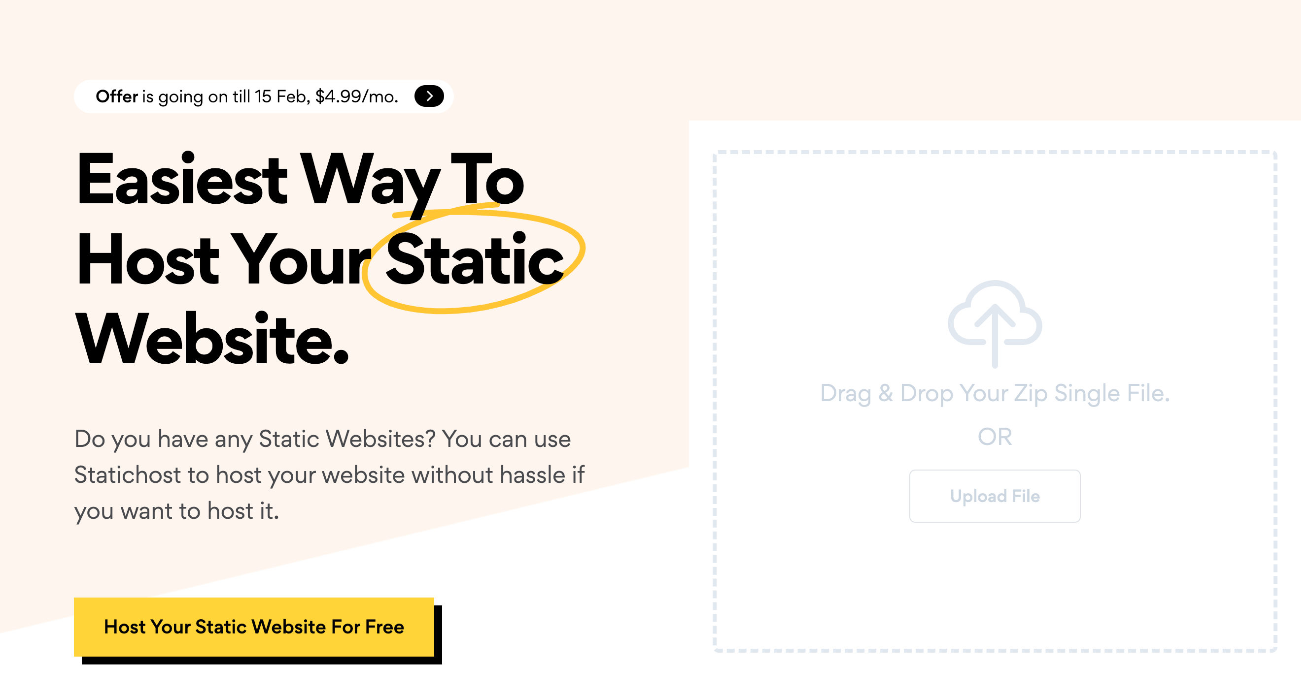 startuptile StaticHost-Easiest way to host your static website