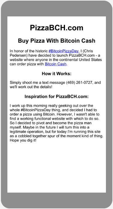 PizzaBCH.com -- Buy Pizza with Bitcoin Cash gallery image