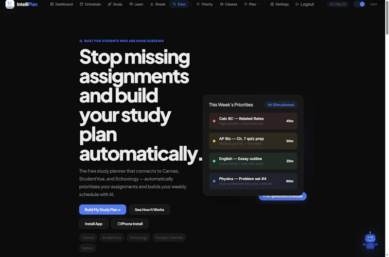 IntelliPlan screenshot 1