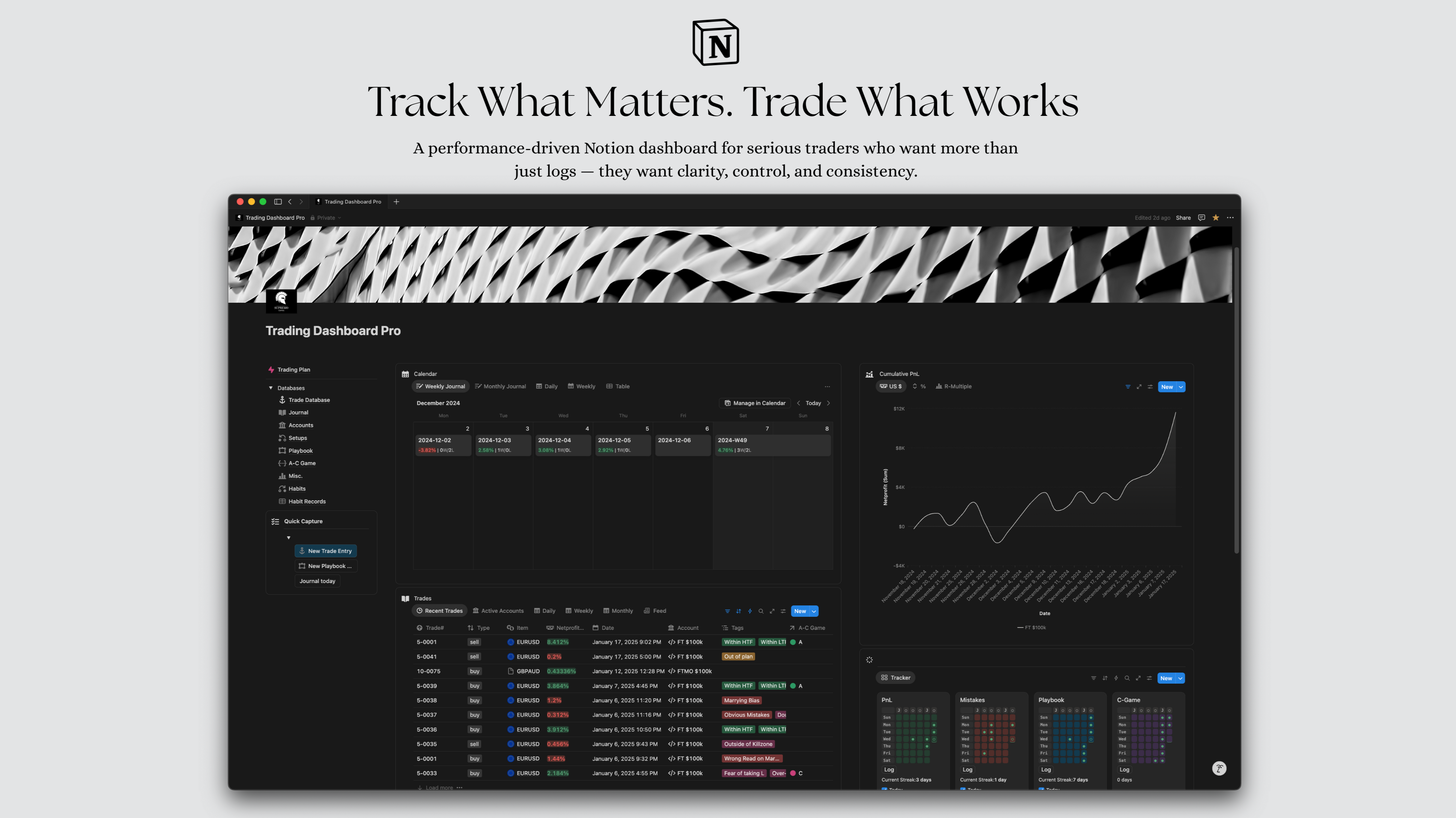 Trading Dashboard Pro media 2