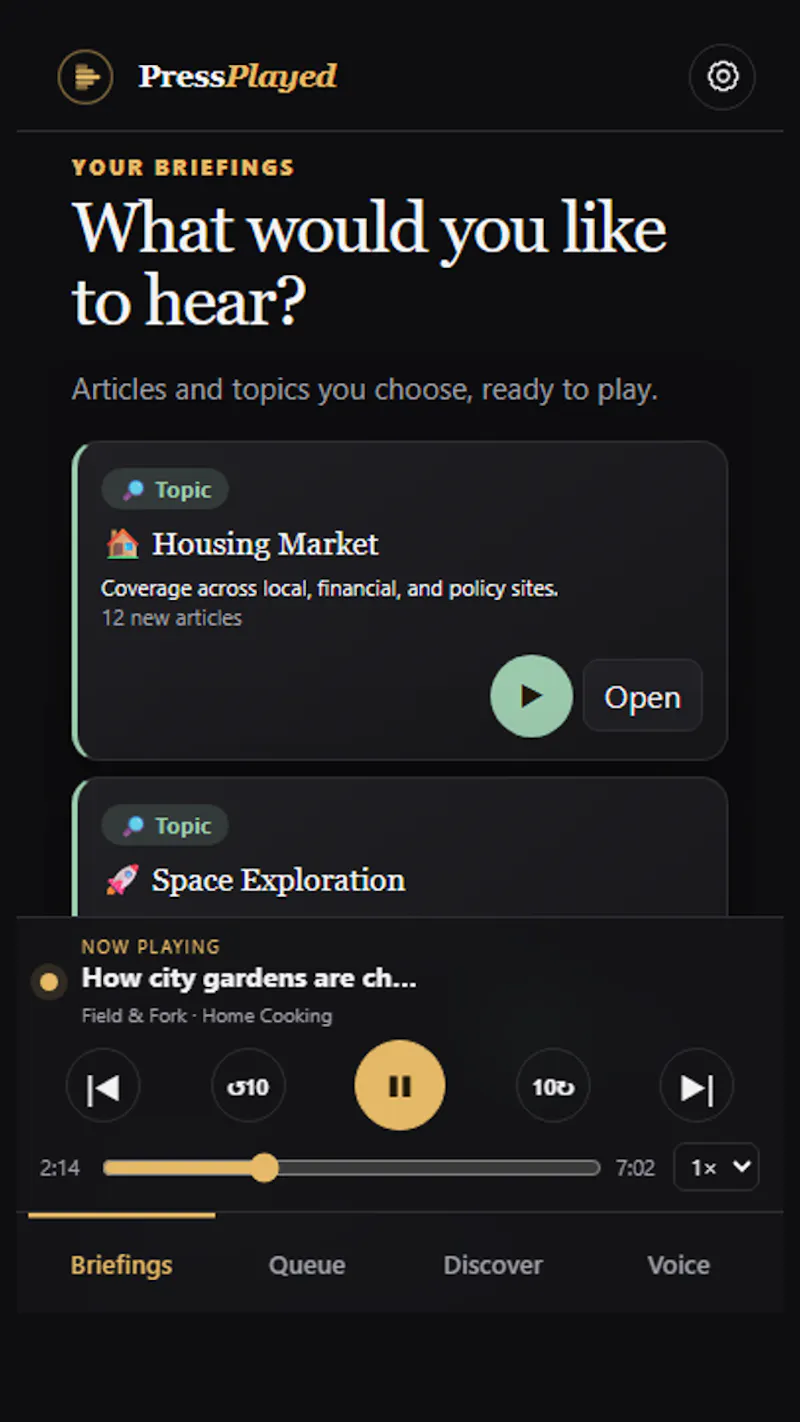 PressPlayed.com screenshot 3