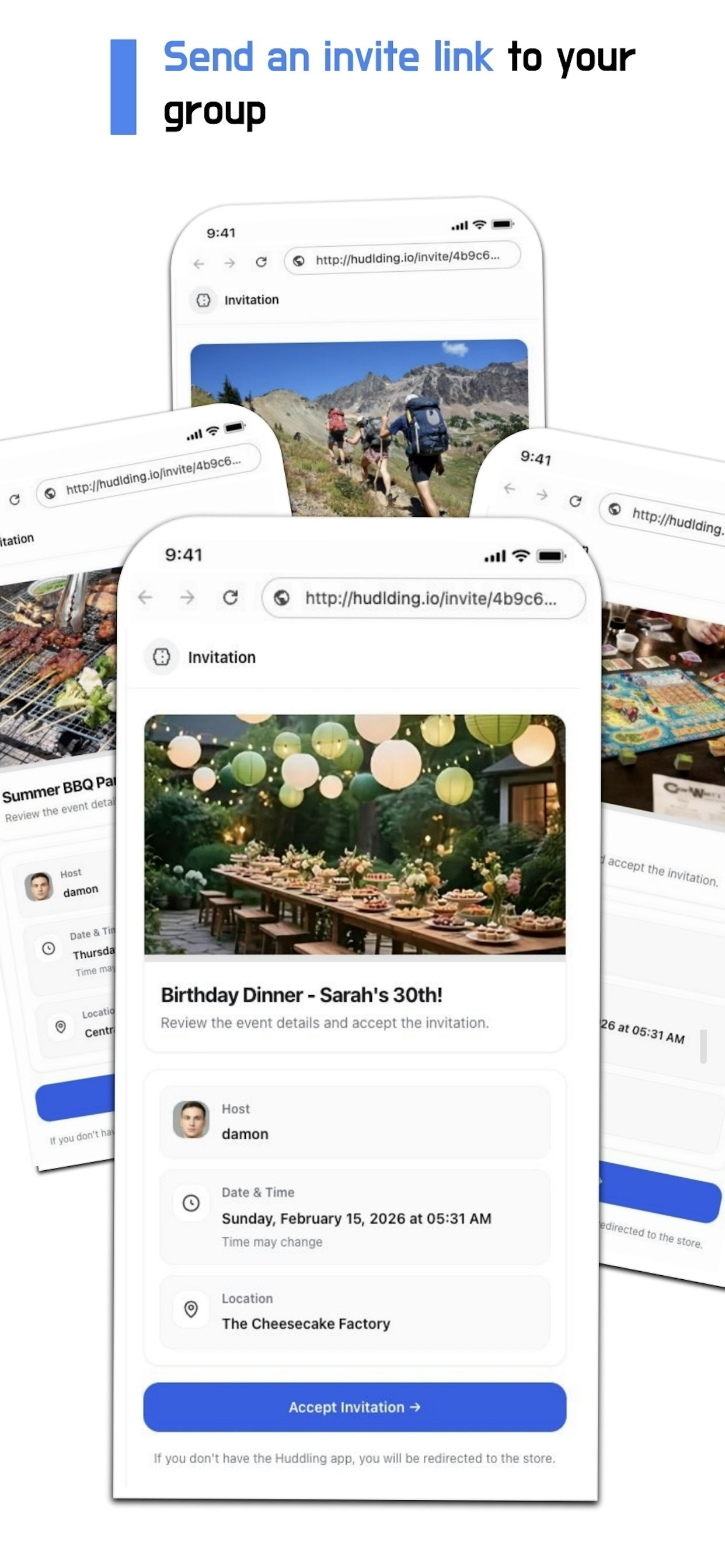 Huddling - Main product screenshot demonstrating key features and user interface