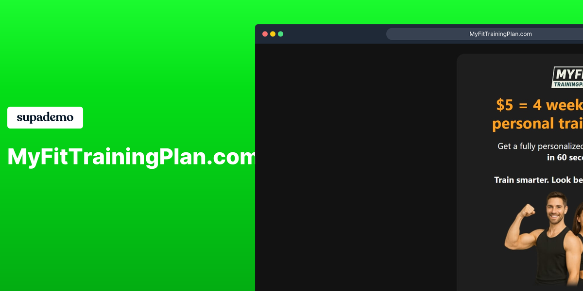 وسائط myfittrainingplan - خطة تمرين مخصصة لمدة 4 أسابيع مقابل 5 دولارات - سريعة وفعالة 7