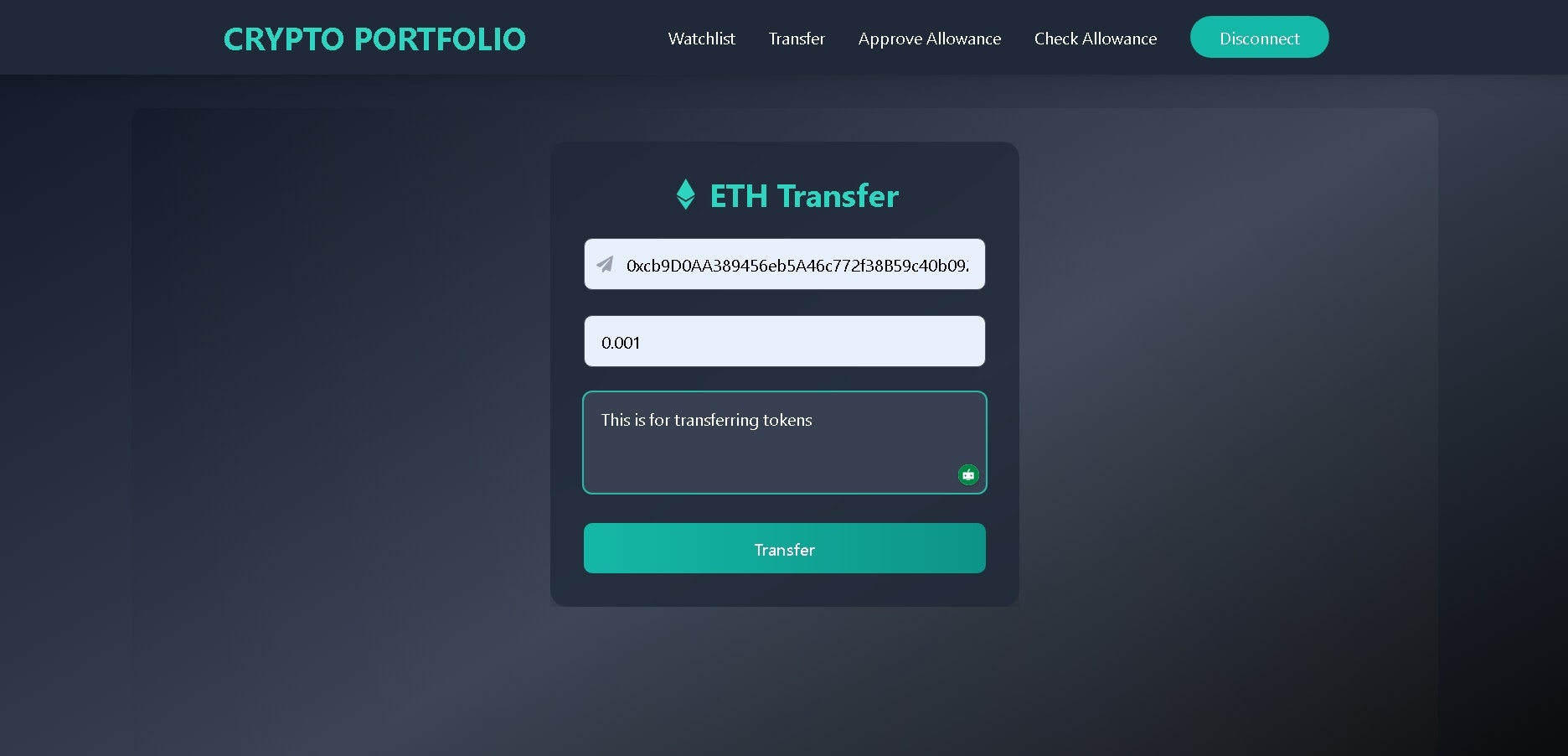 Crypto Portfolio gallery image