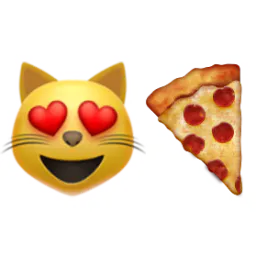 Cat loves pizza (😻🍕.ws) emoji URL shortener