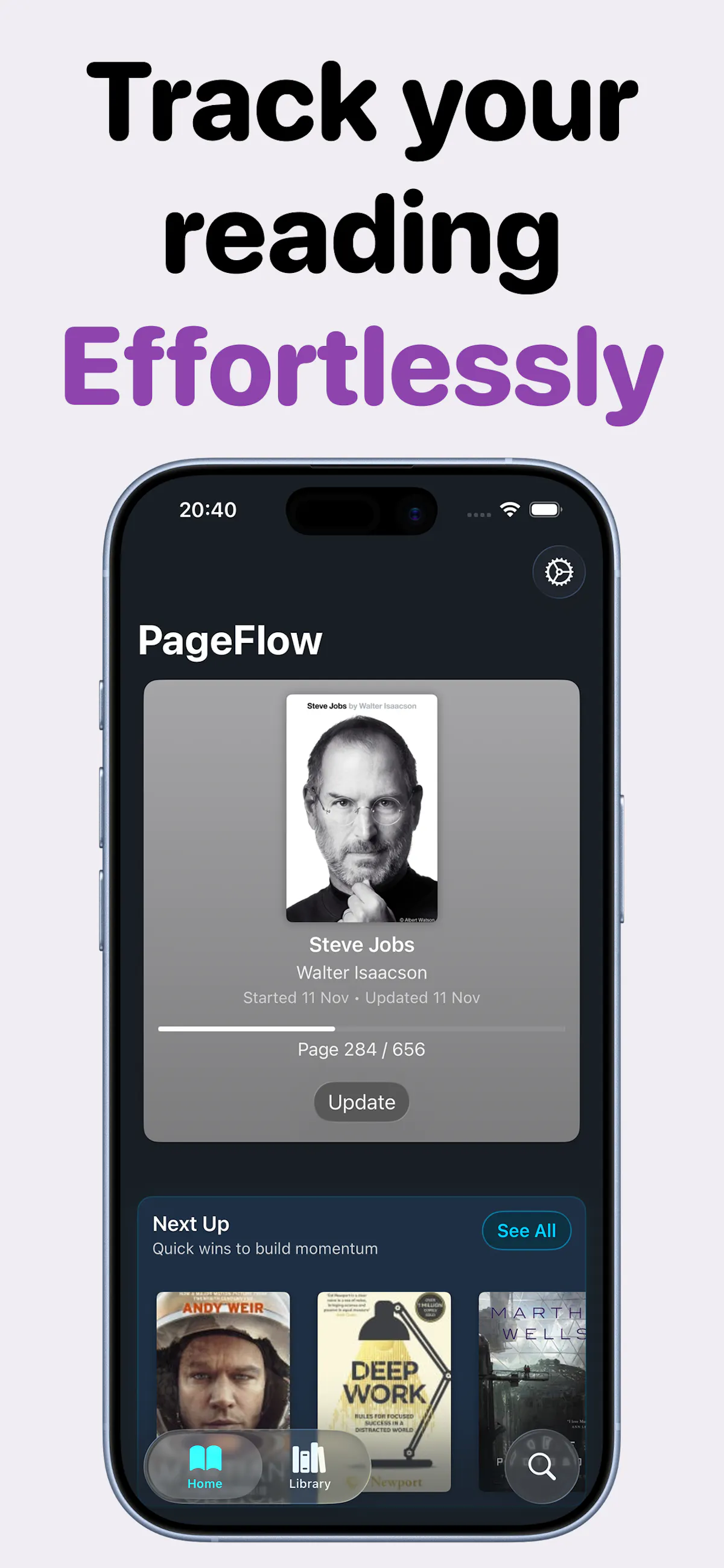 PageFlow – Reading Tracker for iOS