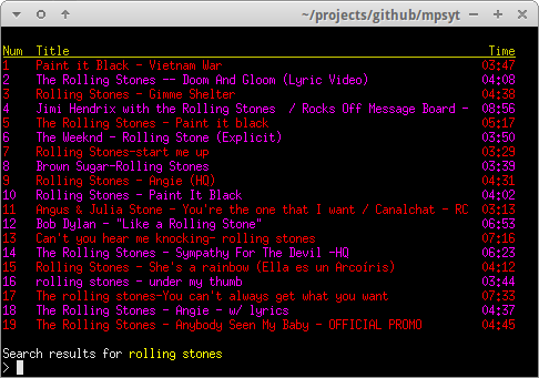 mps-youtube gallery image