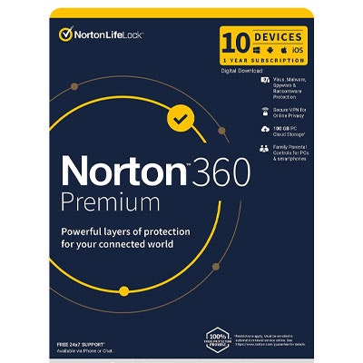 Norton 360 Premium (1 Year/ 10 Devices)