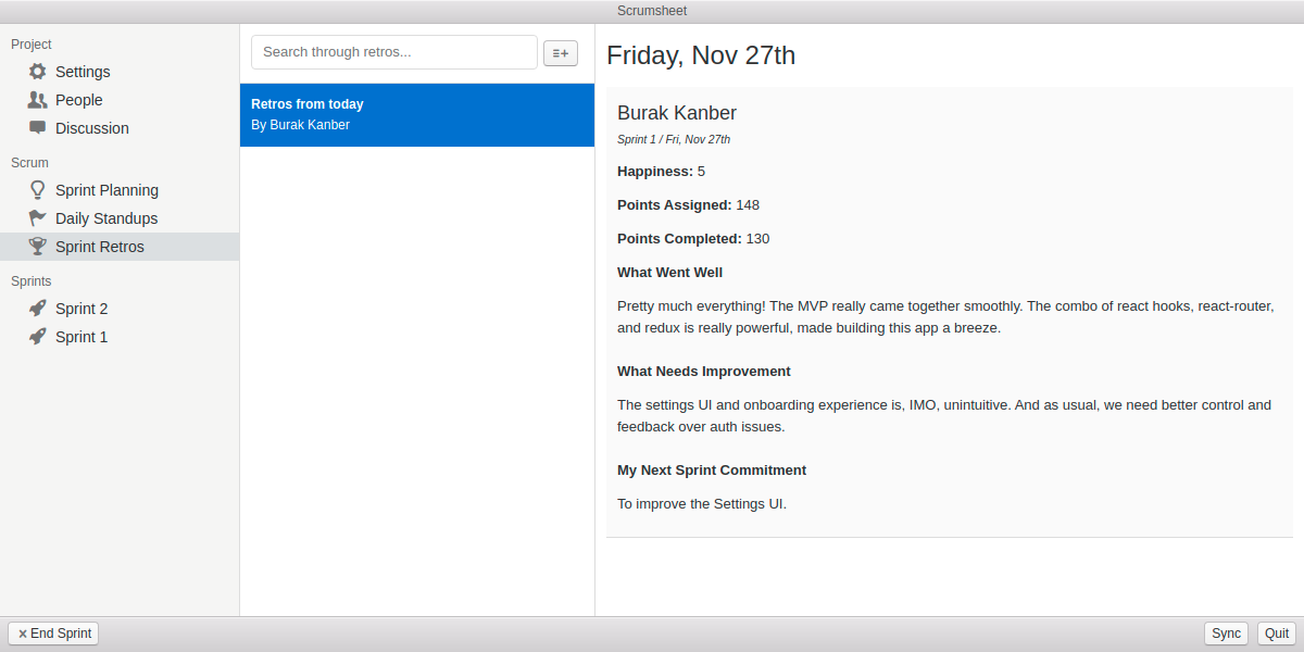 Scrumsheet gallery image