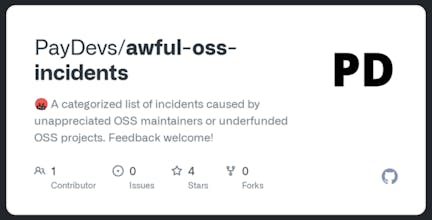 Awful OSS Incidents gallery image