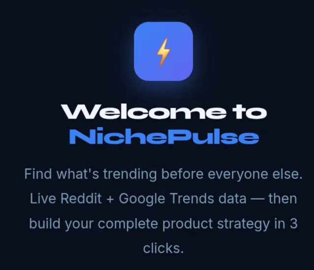 NichePulse 제품 배너