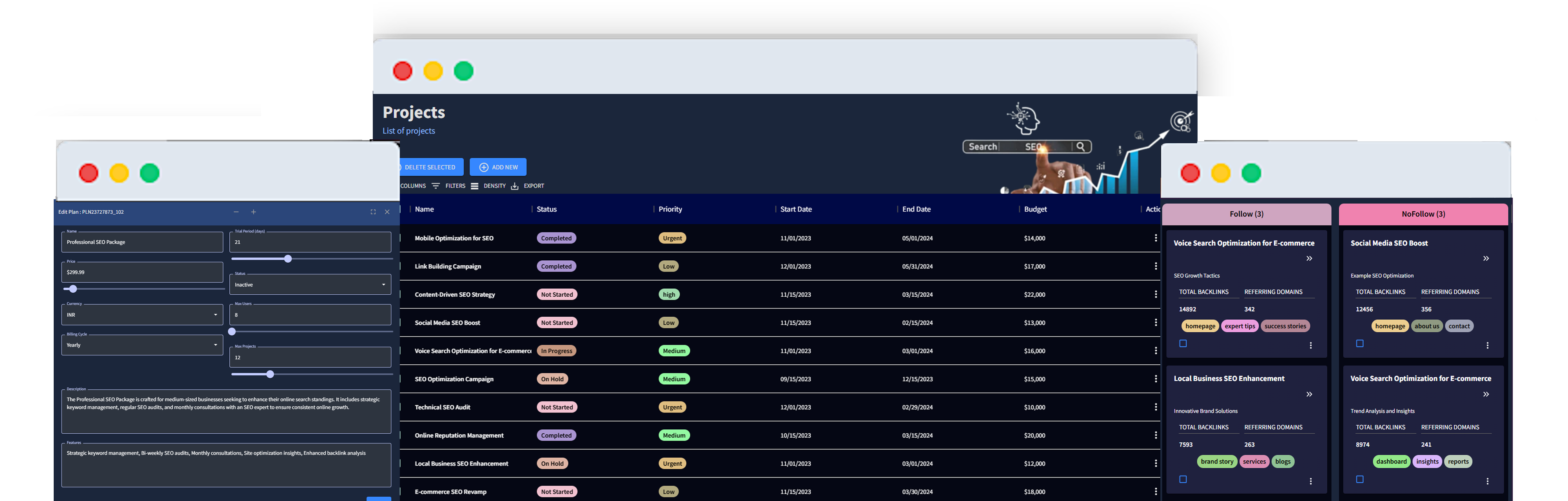 GoSeofy® - Main product screenshot demonstrating key features and user interface