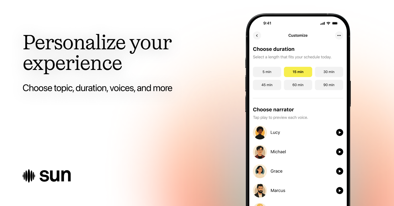 SUN AI Audio Learning App gallery image