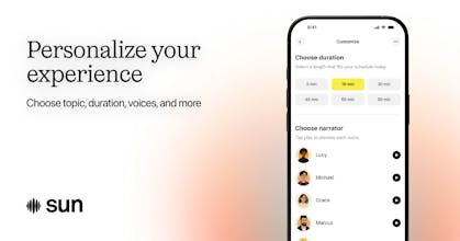SUN AI Audio Learning App gallery image