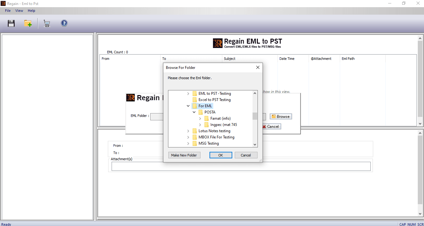 Herwin EML naar PST -converter media 3
