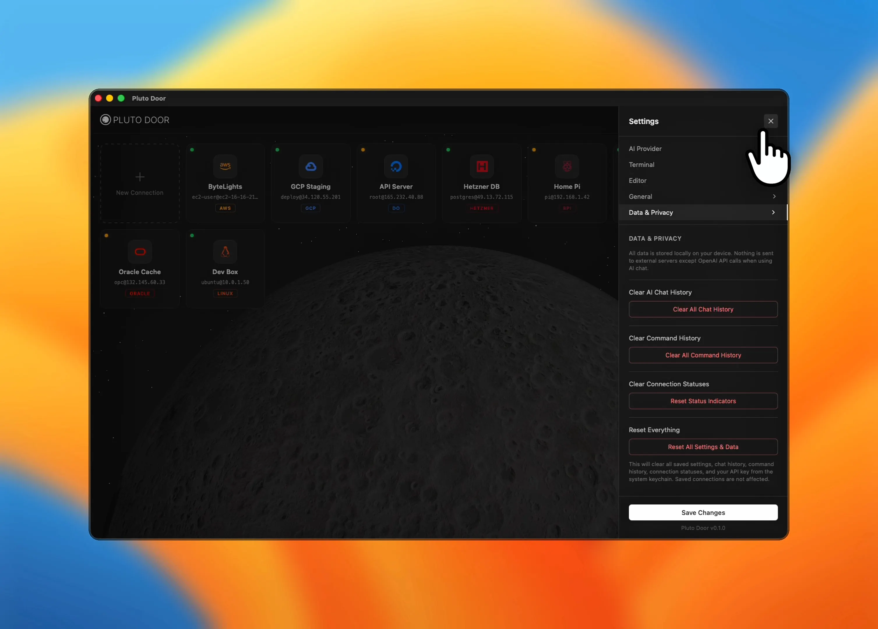 Pluto Door: Secure MacOS SSH with AI editor, file browser, drag-drop ...