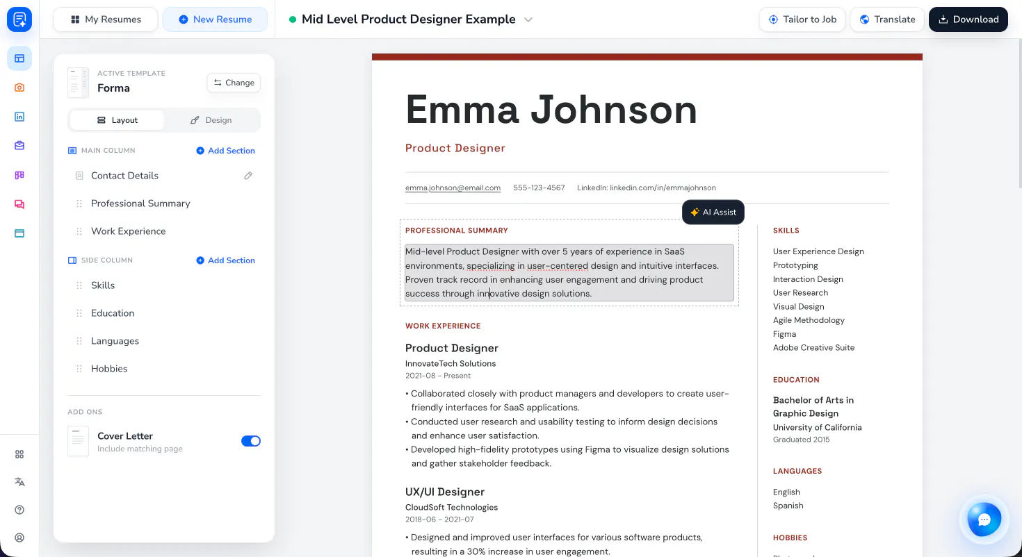 ResumeMaker.Online 2026 screenshot 2