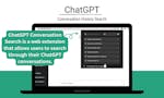 ChatGPT Conversation History Search image