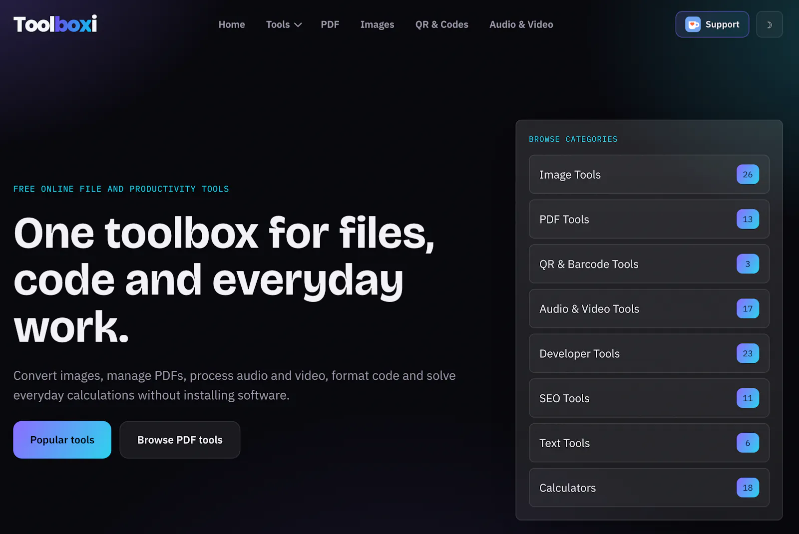 Toolboxi screenshot 1
