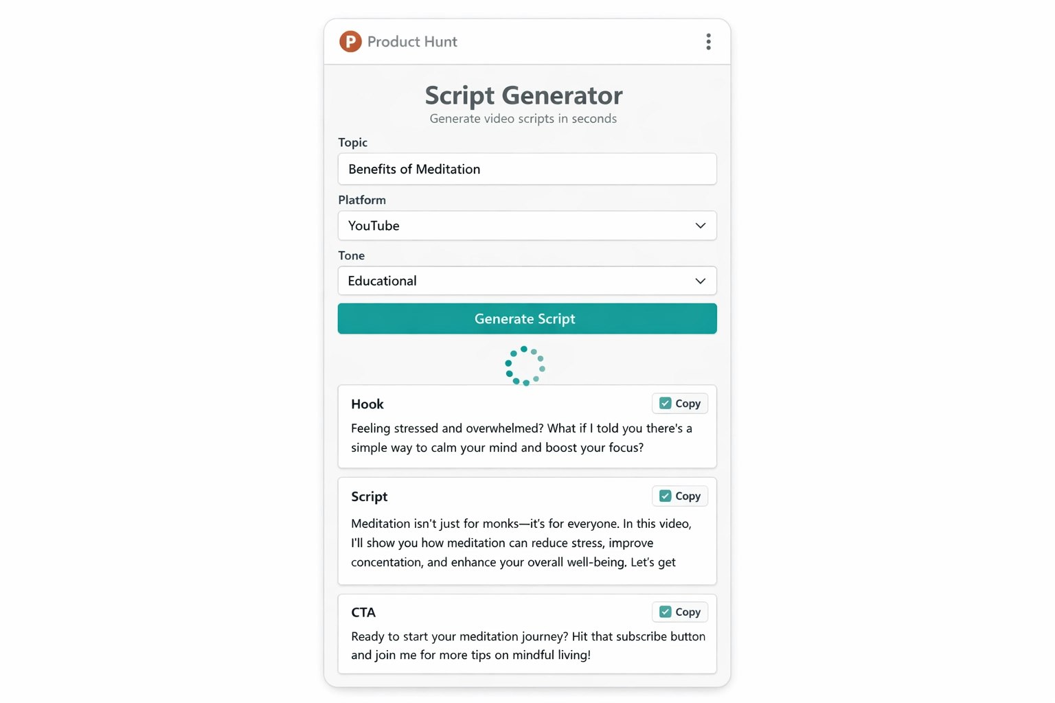 AI content generator gallery image