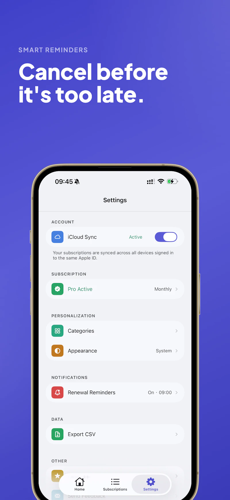 DueSight – Private Subscription Tracker screenshot 2