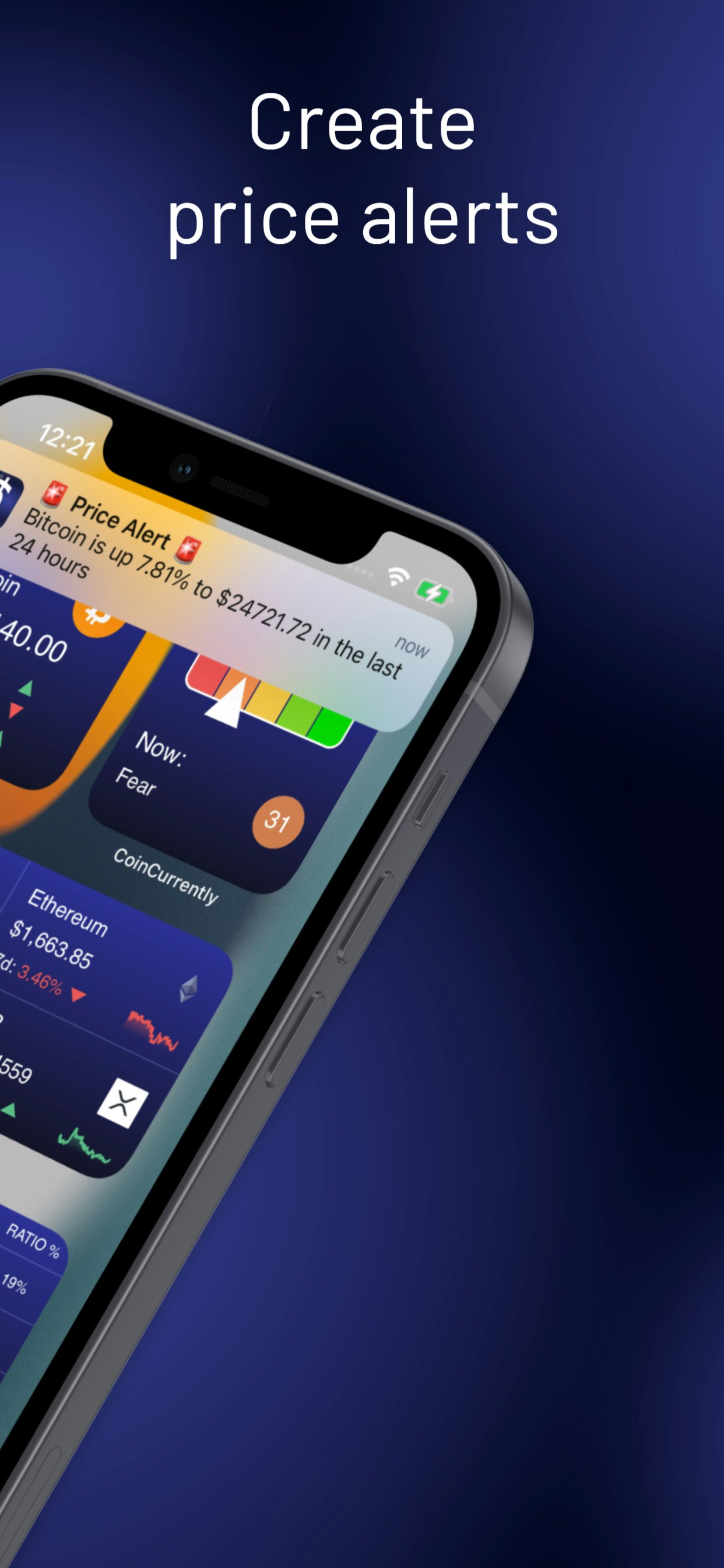 Tesadüf bir şekilde - Herkes için kripto para birimi izleyicisi iOS/Android medya 5