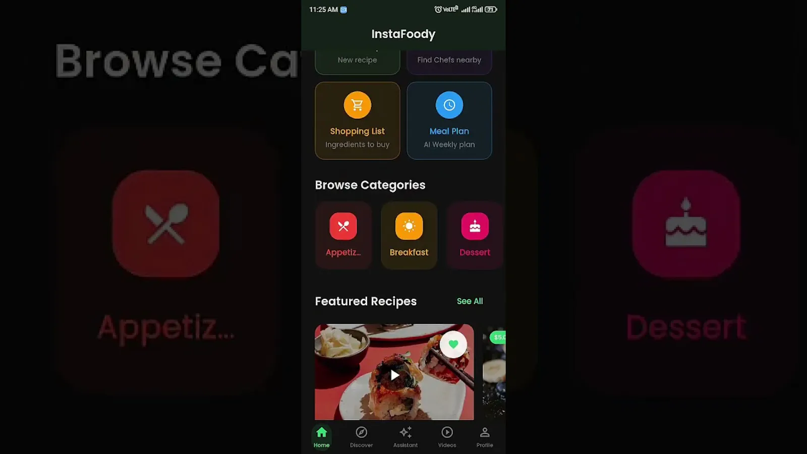 Instafoody screenshot 1 (video preview)