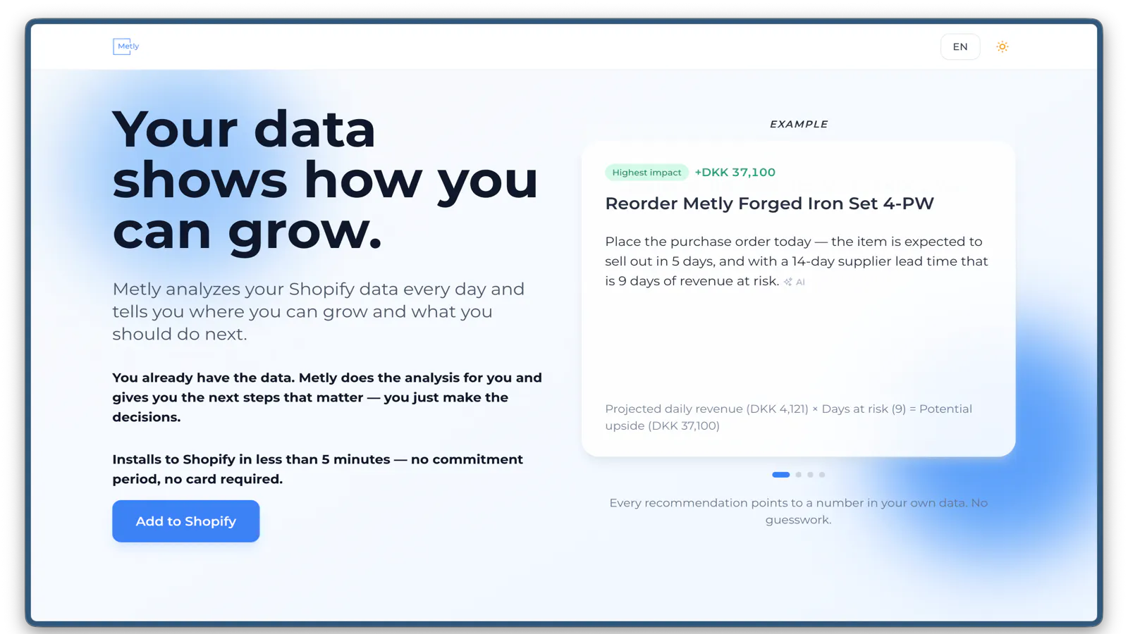 Metly - Automated Analytics for Shopify