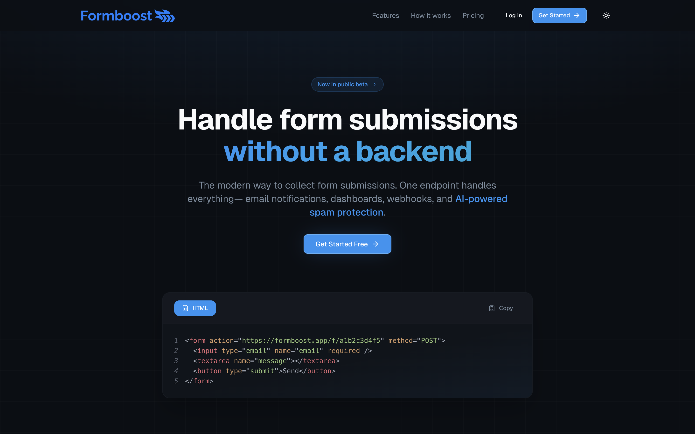 Formboost - Main product screenshot demonstrating key features and user interface