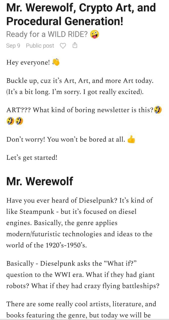 The Land of Random - Newsletter gallery image