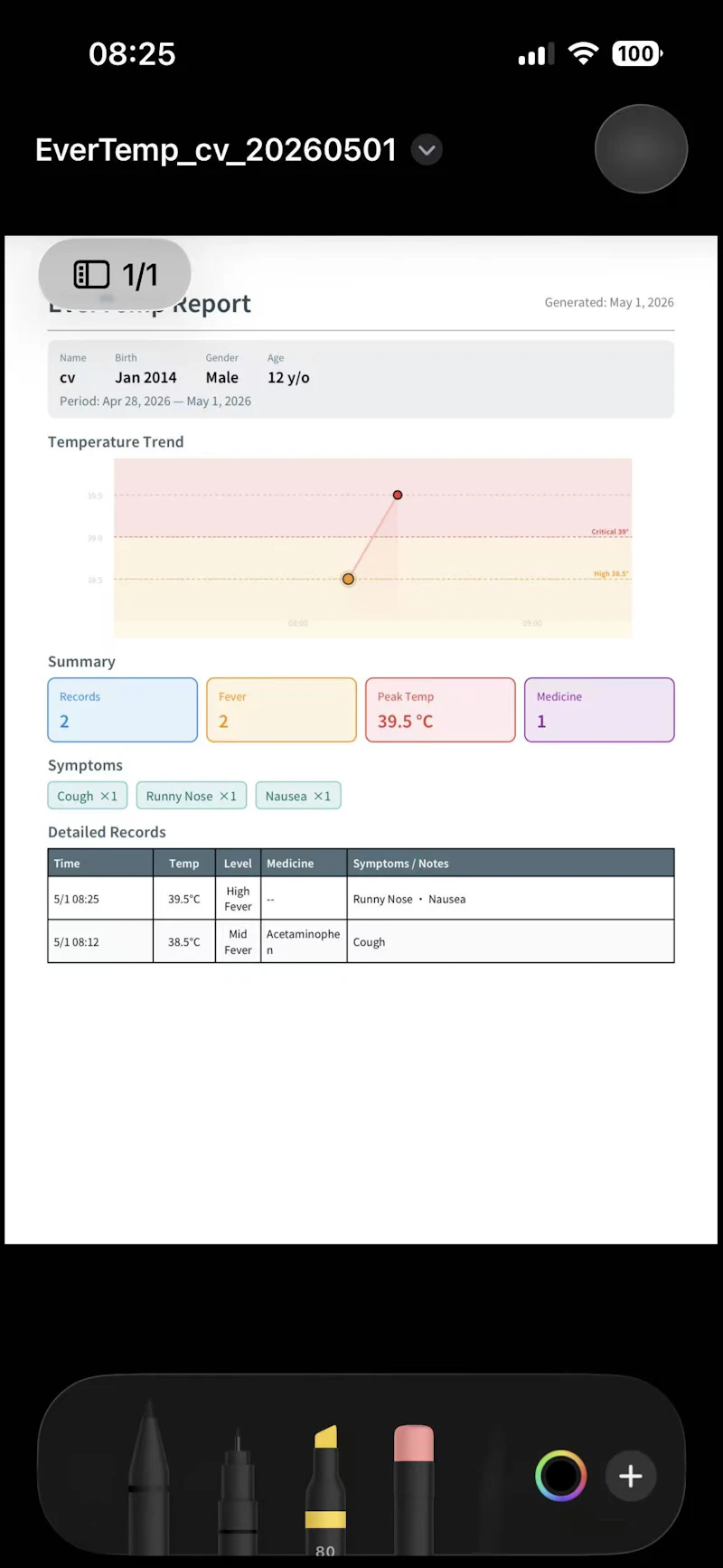 EverTemp screenshot 2