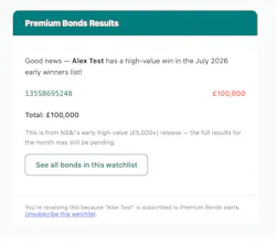 Premium Bonds Results gallery image