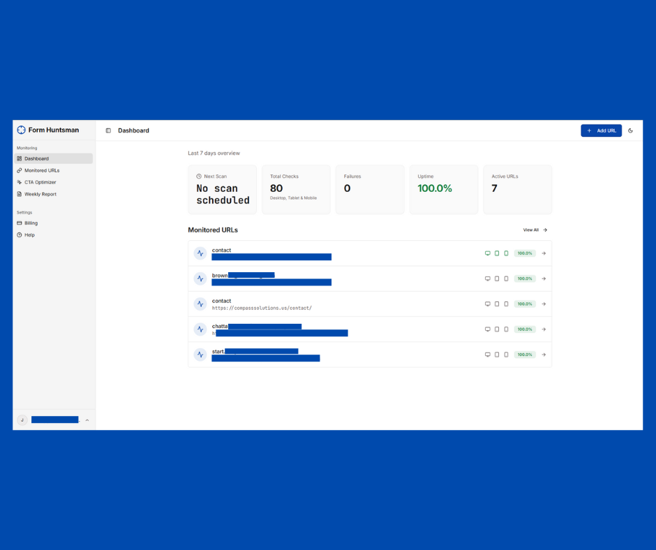 Form Huntsman - Main product screenshot demonstrating key features and user interface
