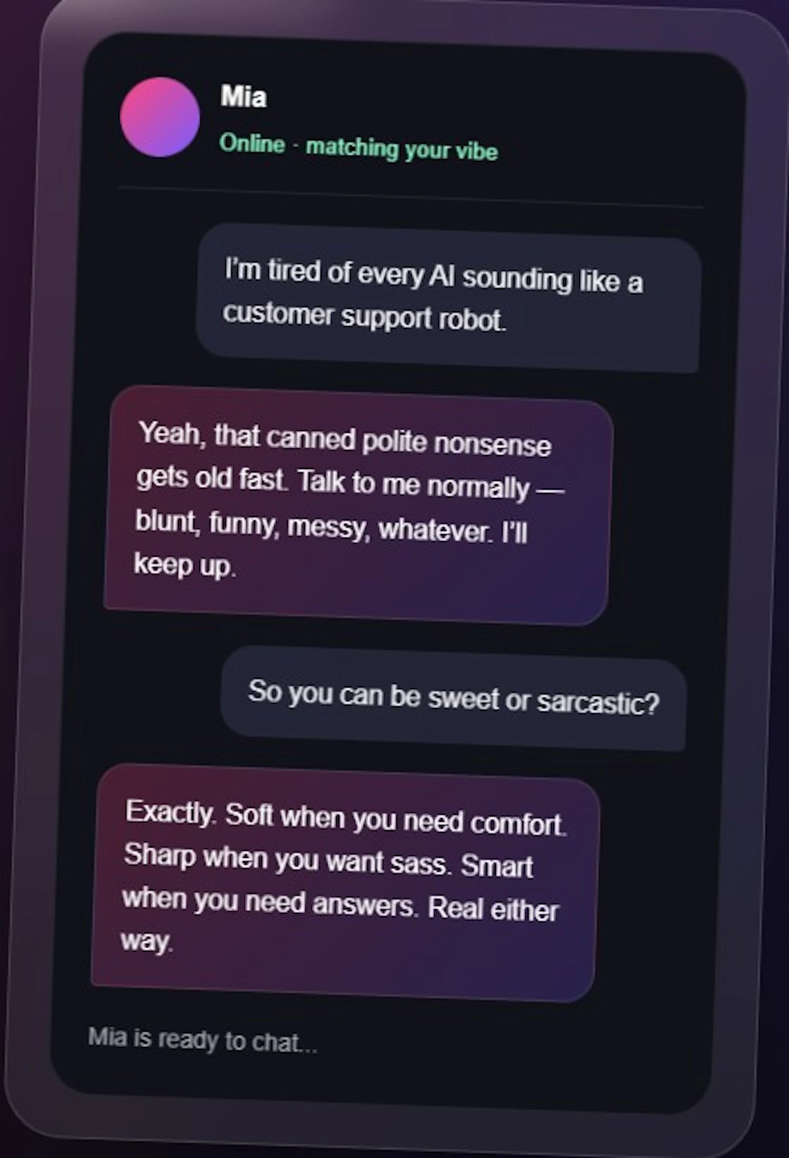 MyPalMia screenshot 4