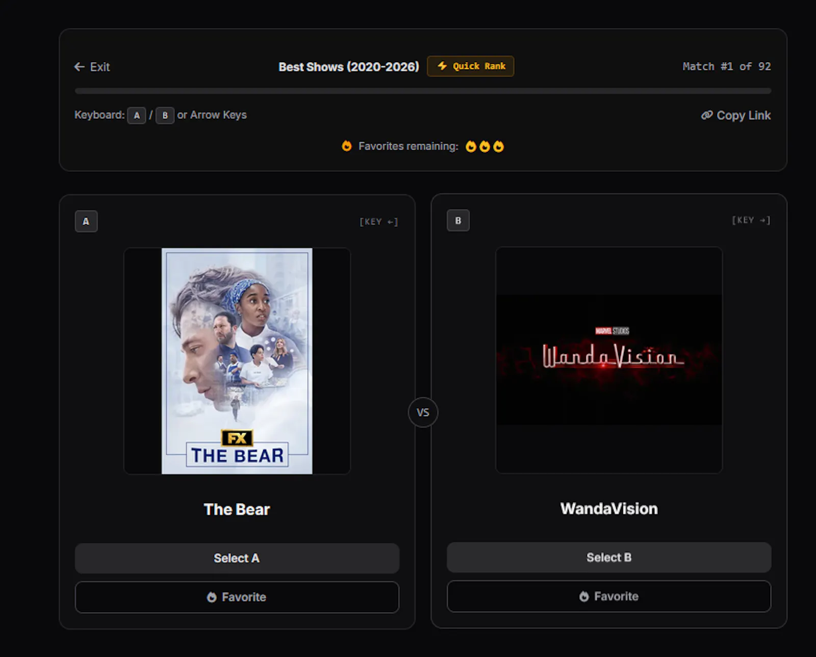 PickYourFav screenshot 3