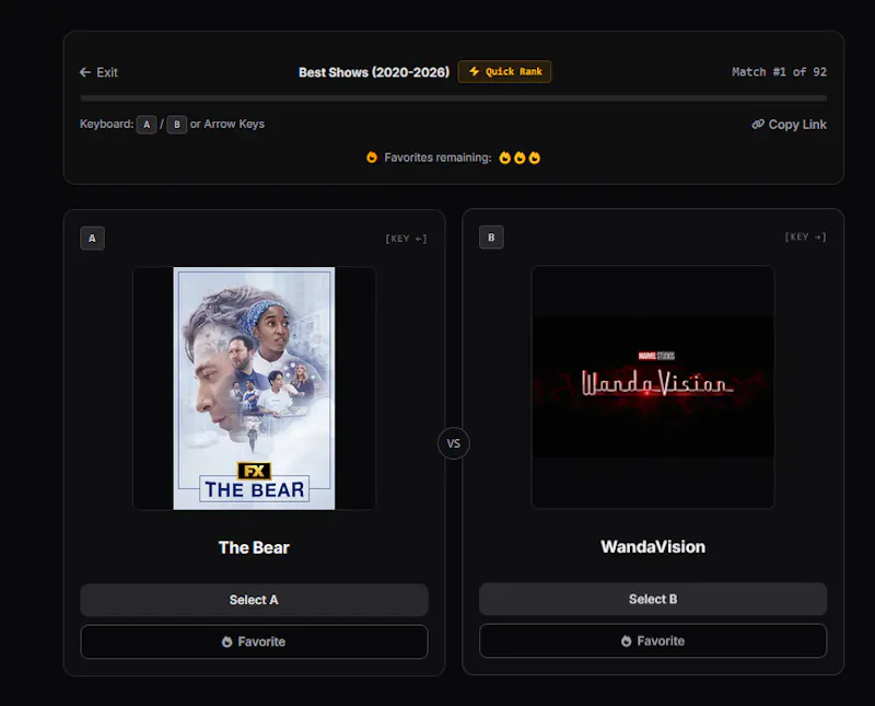 PickYourFav screenshot 3