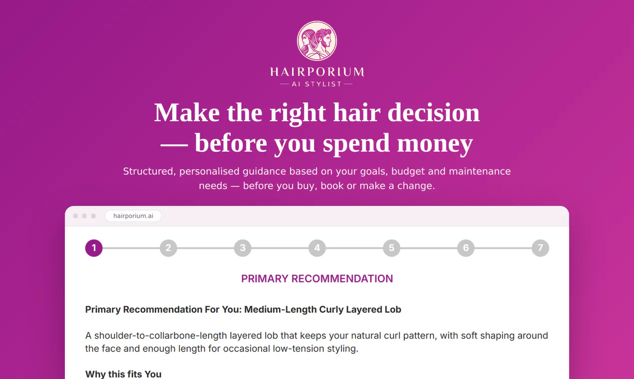 Hairporium AI Stylist gallery image