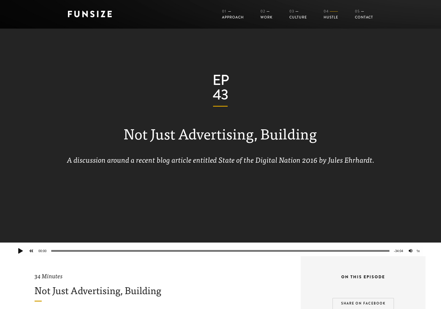 Hustle - 43 - Not Advertising, Buidling