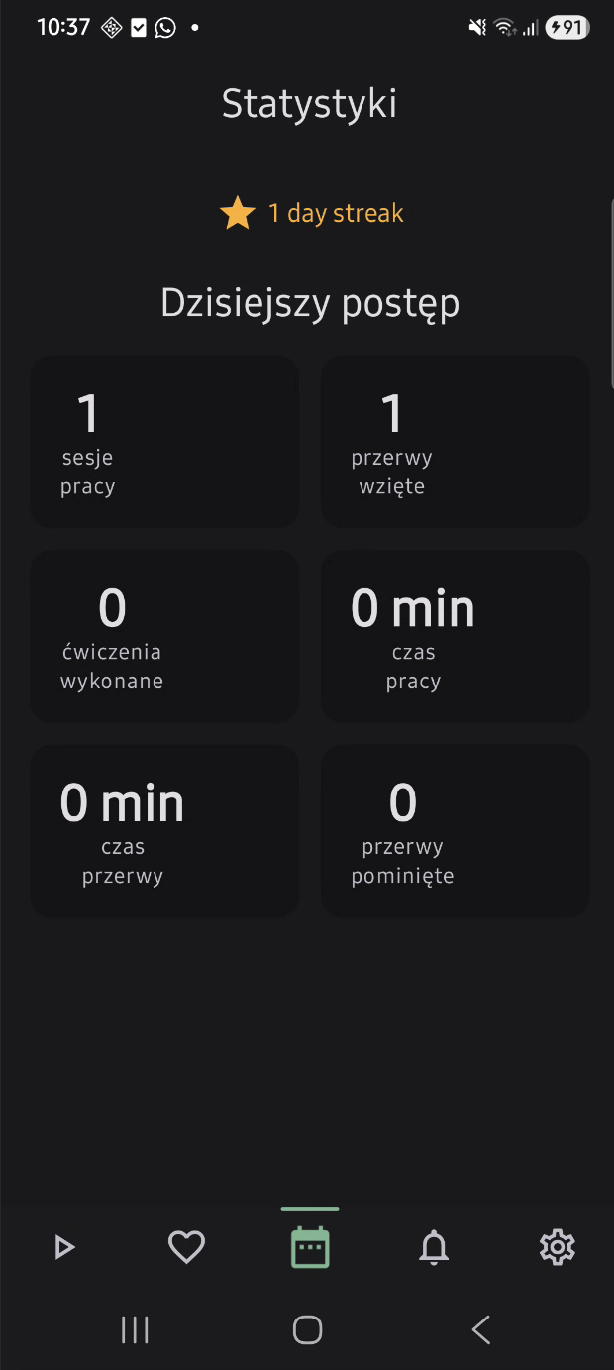 HealthyDesk - Screenshot 2 showing product features and functionality