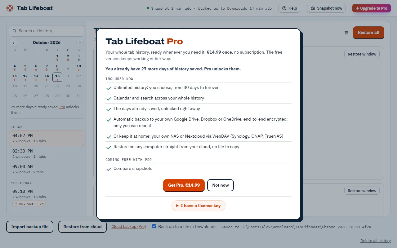 Tab Lifeboat gallery image