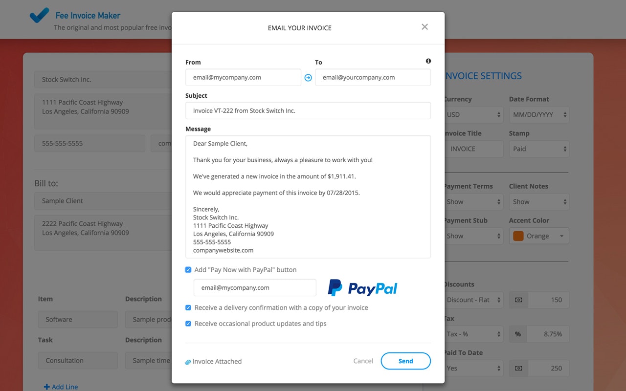 Free Invoice Maker gallery image