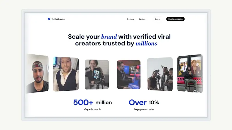 VerifiedCreators screenshot 1 (video preview)