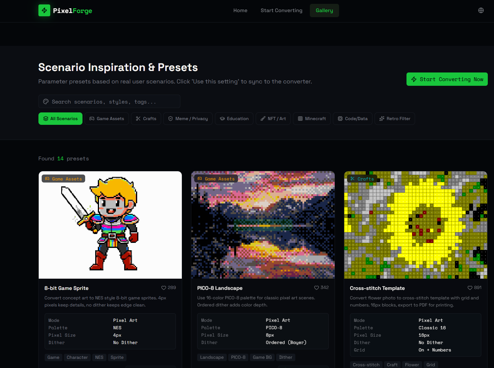 Image to Pixel Art gallery image
