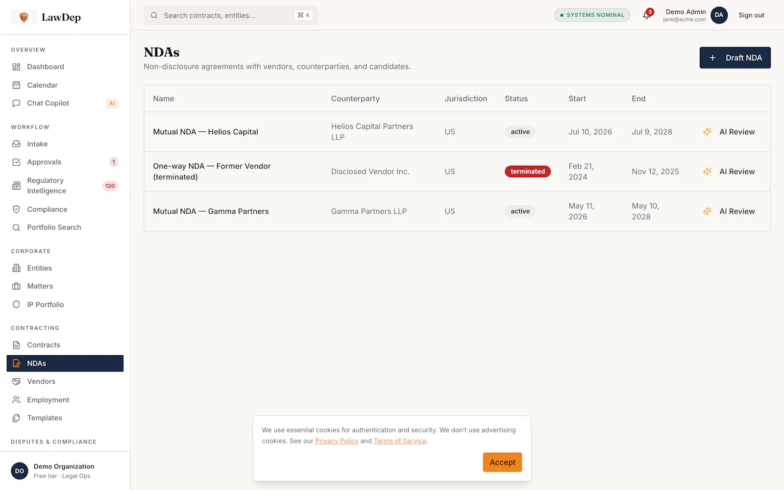 LawDep screenshot 3