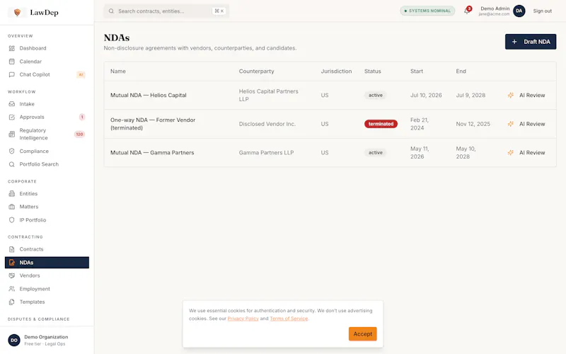 LawDep screenshot 3