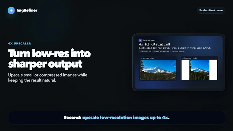 ImgRefiner screenshot 1 (video preview)
